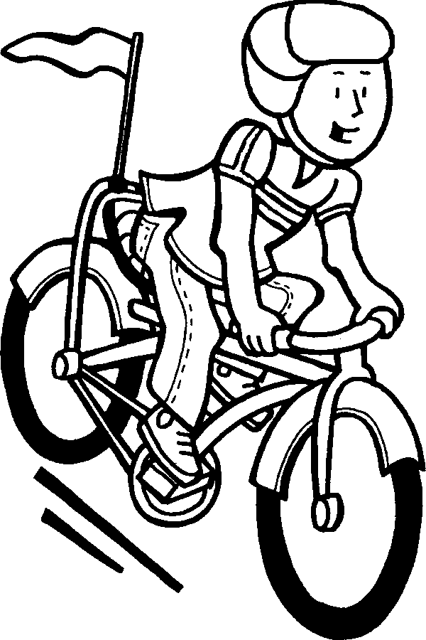 Dessin #15928 - dessin de bicyclette gratuit a imprimer et colorier
