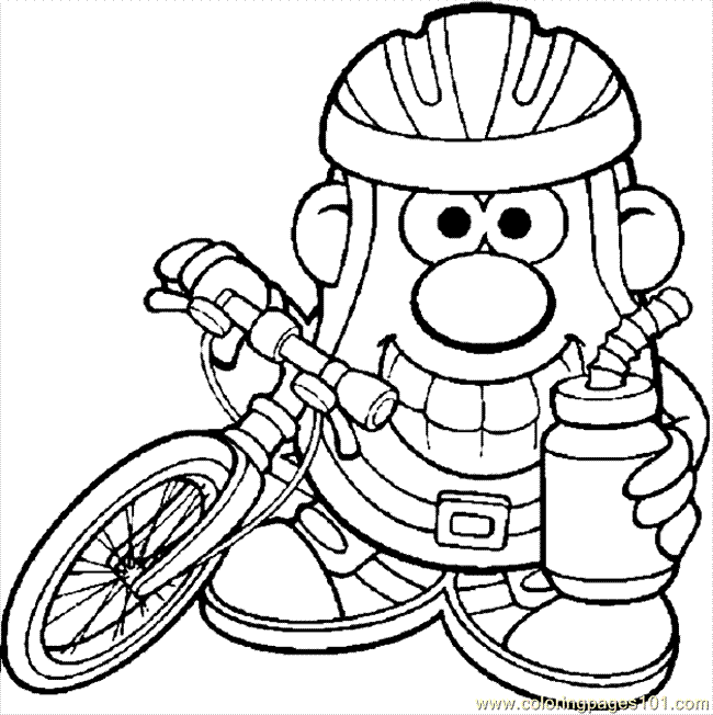 Dessin #15930 - Dessin gratuit de bicyclette a colorier