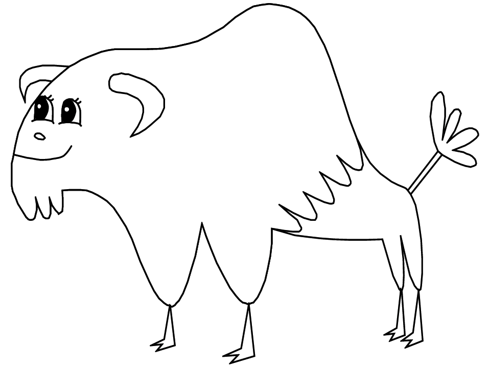 Dessin #12447 - dessin de bison gratuit