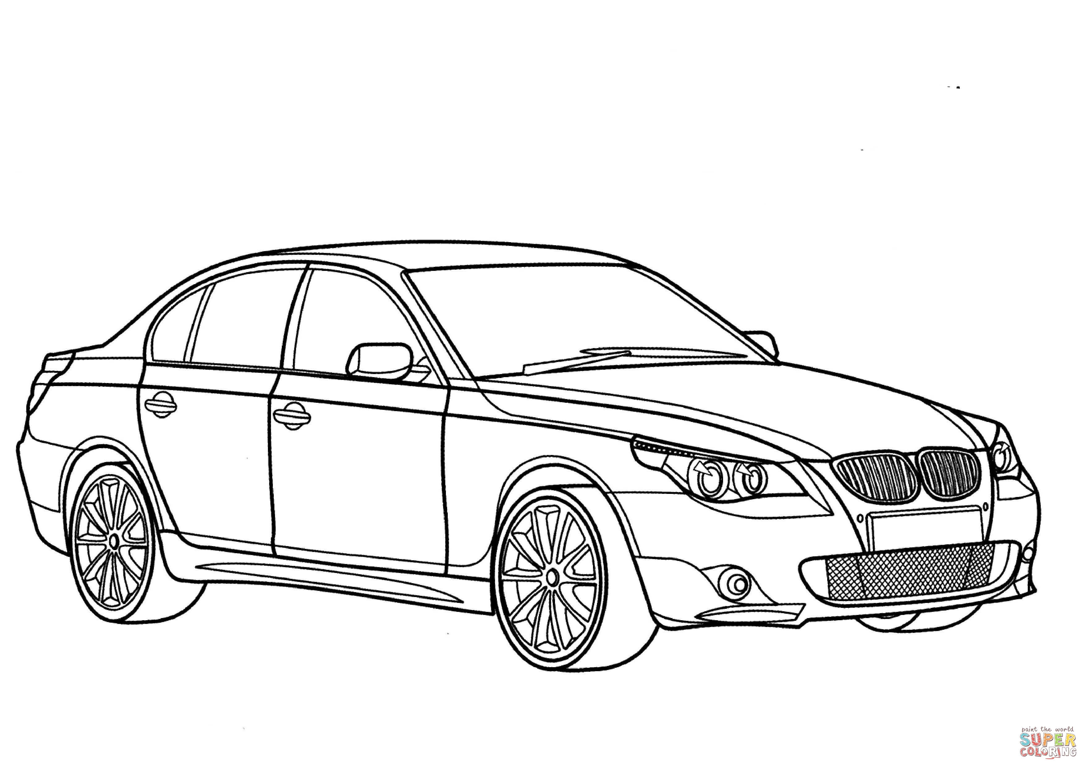 Dessin Un beau dessin de BMW a colorier et imprimer gratuit