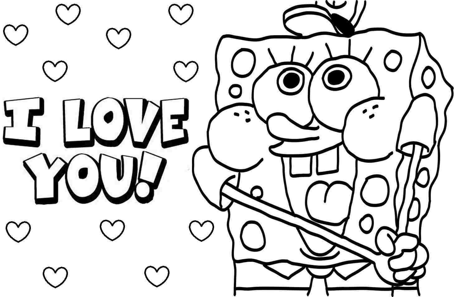 i love you coloring pages flowers - photo #42