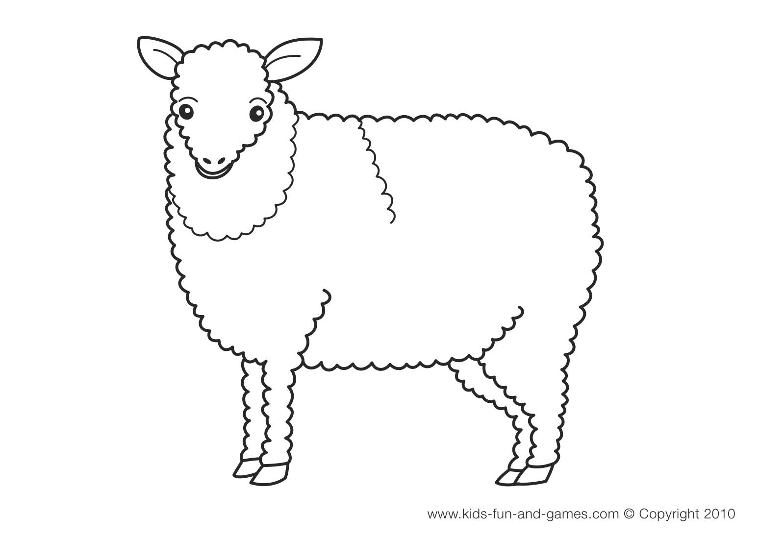 Coloriage brebis gratuit à imprimer et colorier - #12517  Dessin #12517 - Coloriage brebis imprimer et colorier