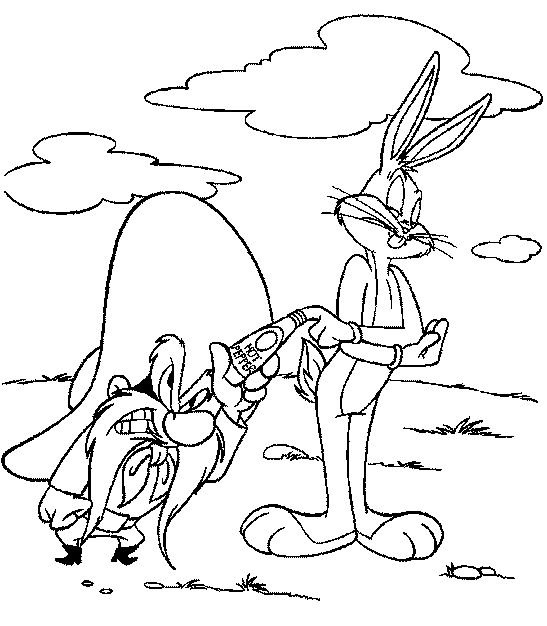 Image de bugs bunny a dessiner