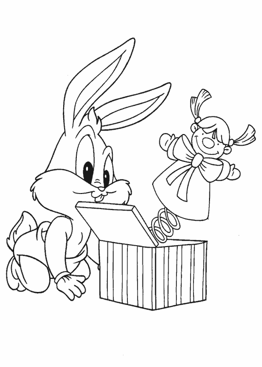 Image de bugs bunny a colorier