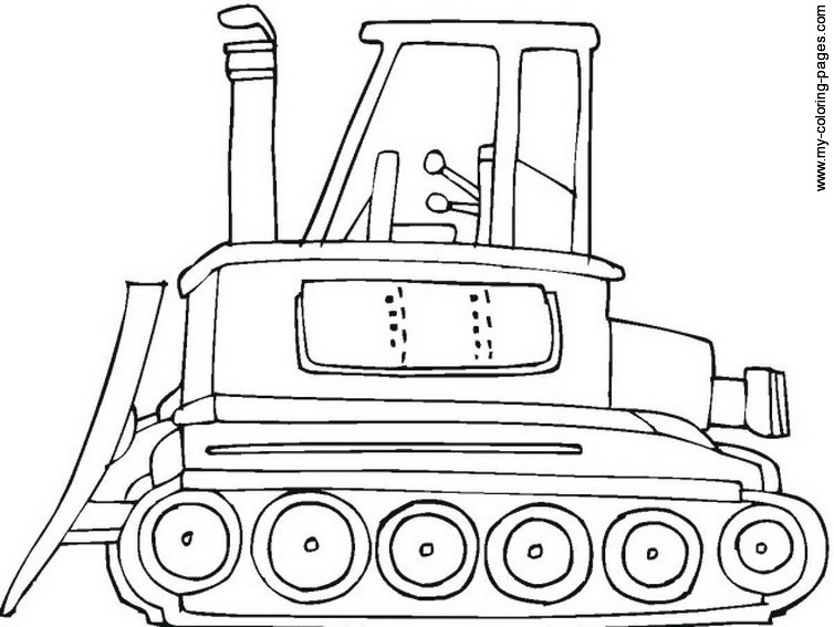 Dessin #15984 - jeux de coloriage bulldozer