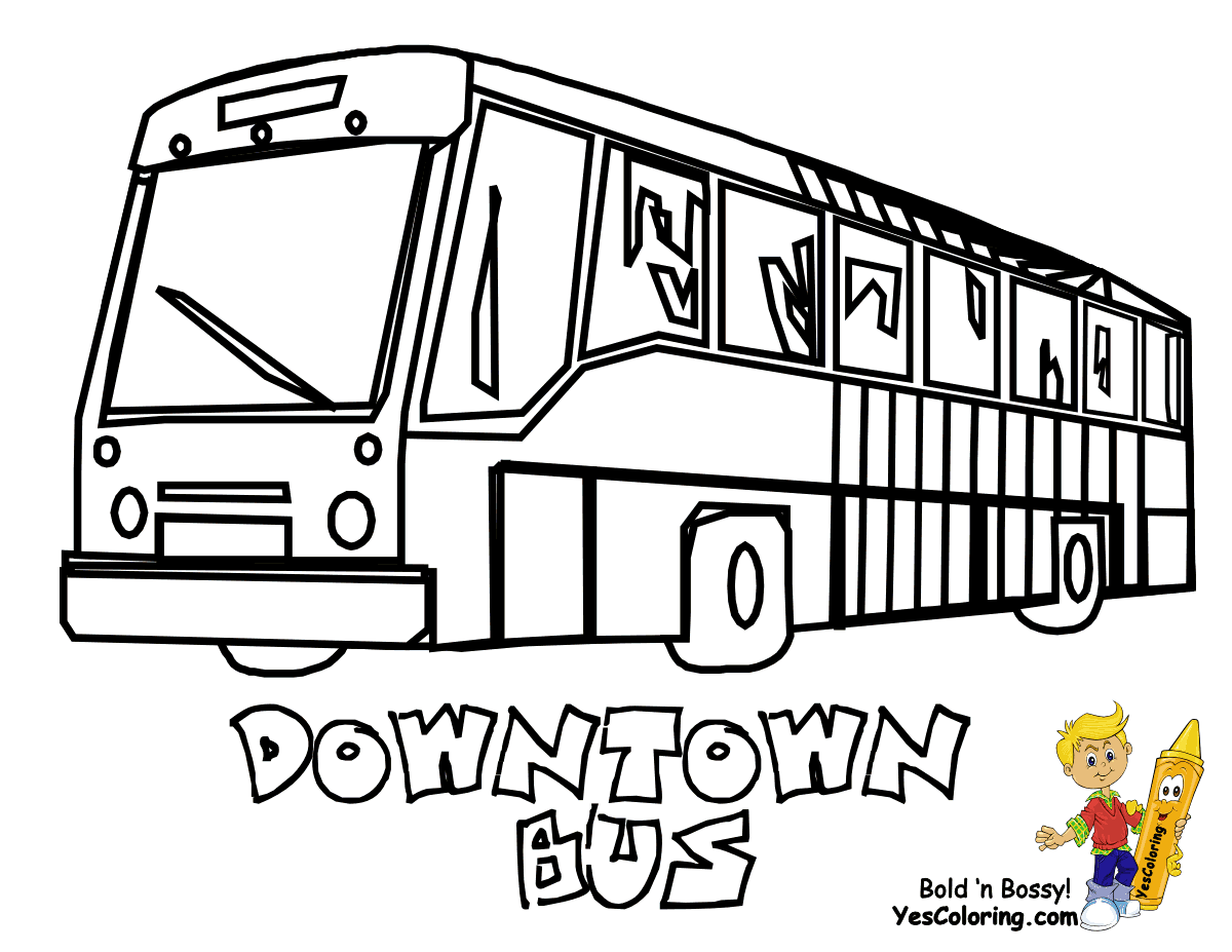 Dessin #16005 - dessin de bus enfant