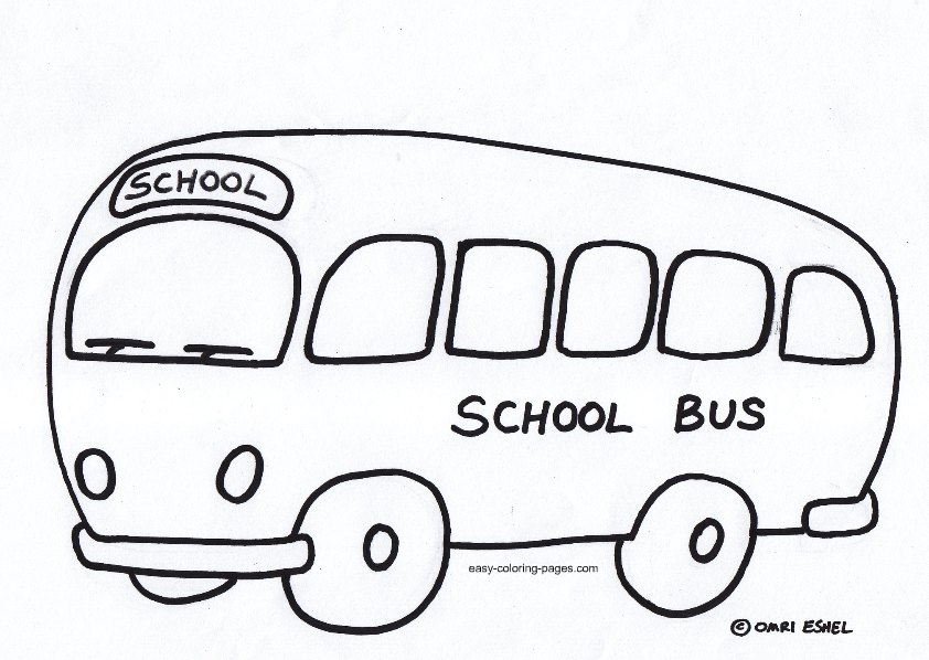 Dessin #16008 - dessin de bus enfant à colorier
