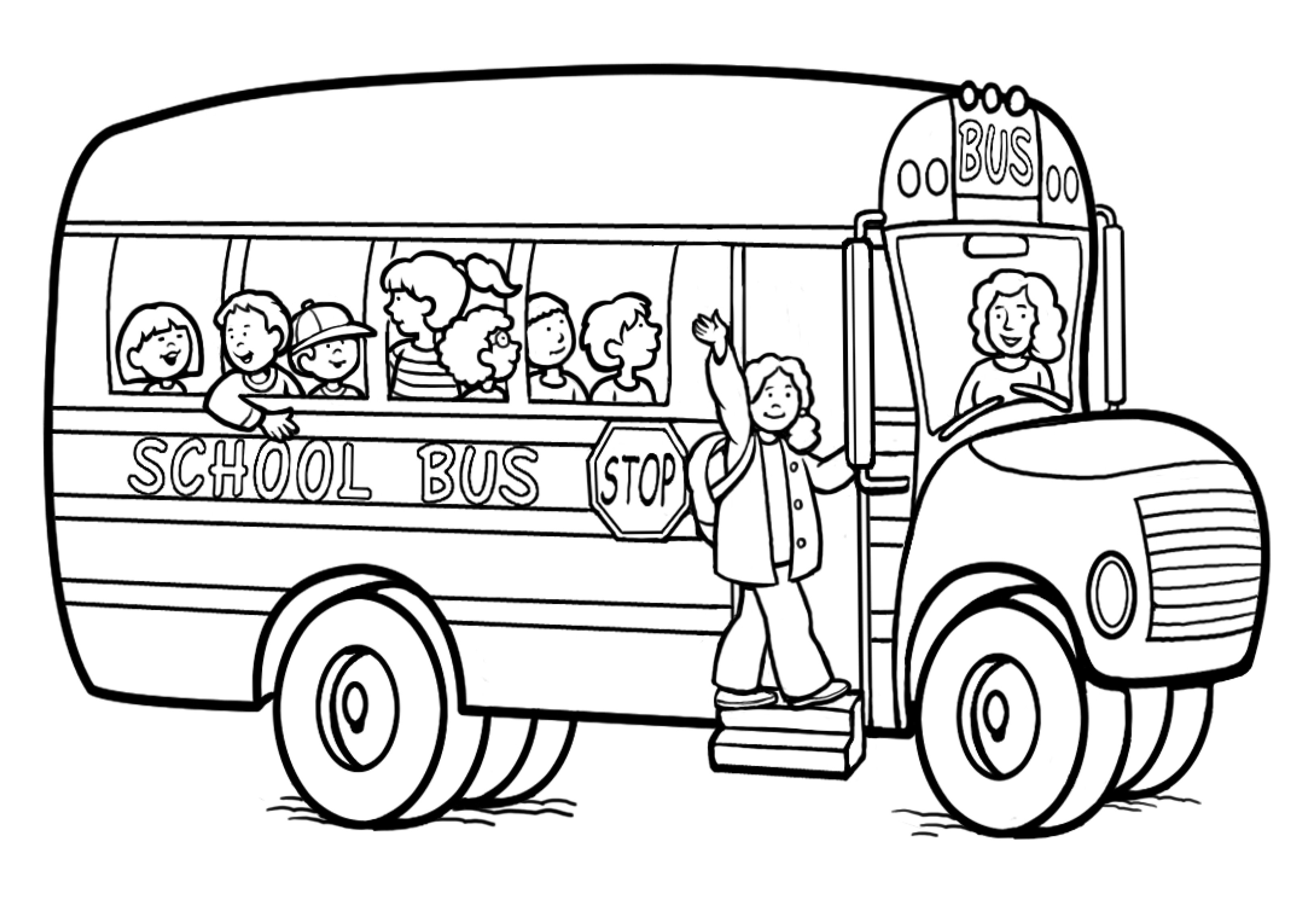 Dessin #16023 - Dessin gratuit de bus enfant a imprimer et colorier