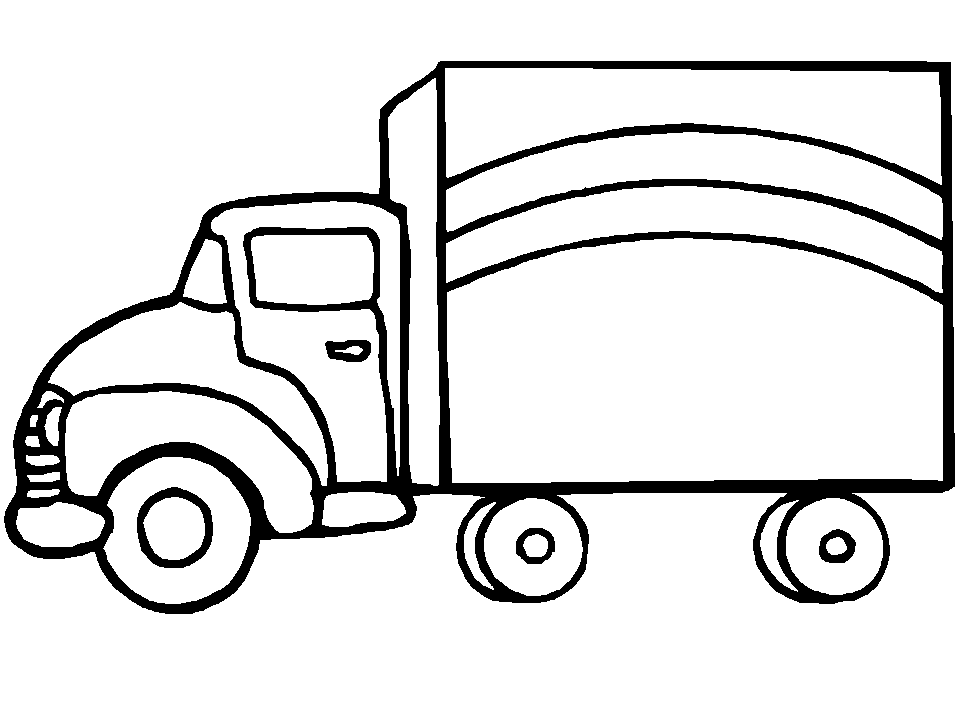 Image #18045 - Coloriage camion gratuit