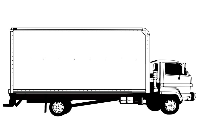 Image #18050 - Coloriage camion gratuit