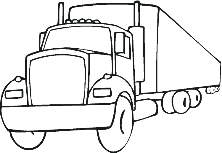 Image #18081 - Coloriage camion gratuit