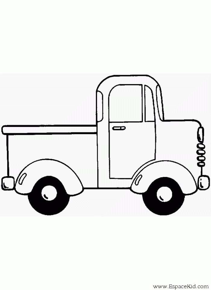 Image #18094 - Coloriage camion gratuit