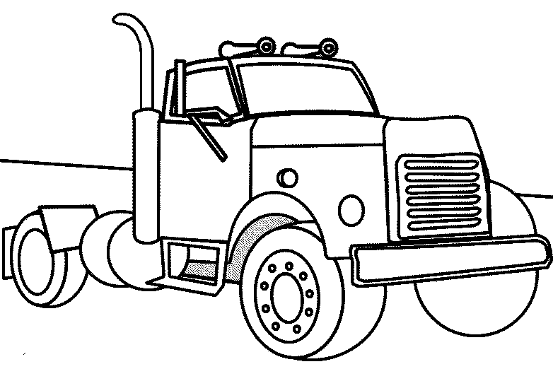 Image #18097 - Coloriage camion gratuit