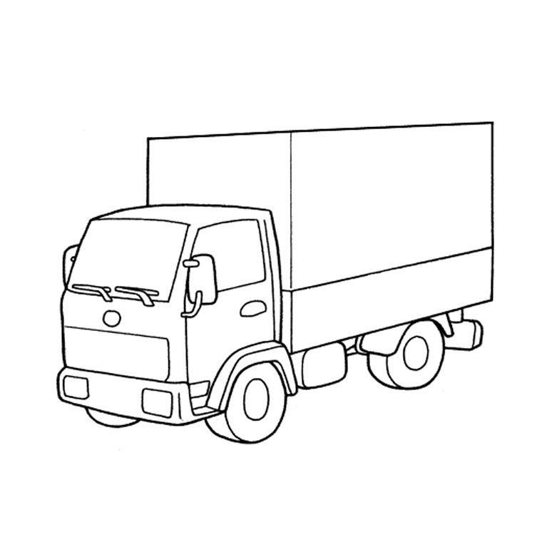 Image #18104 - Coloriage camion gratuit