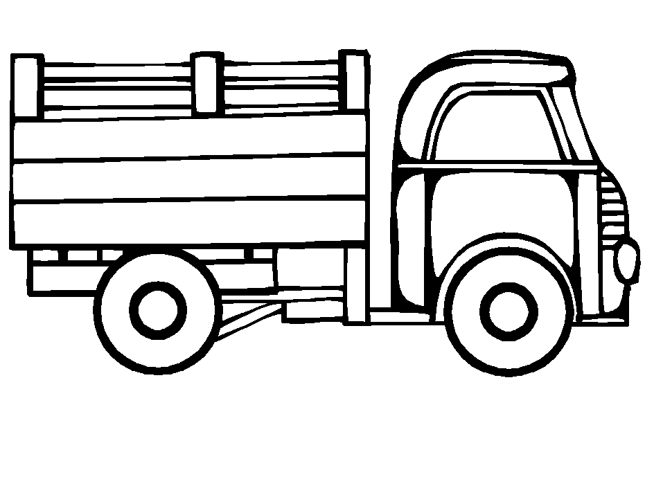 Image #18105 - Coloriage camion gratuit