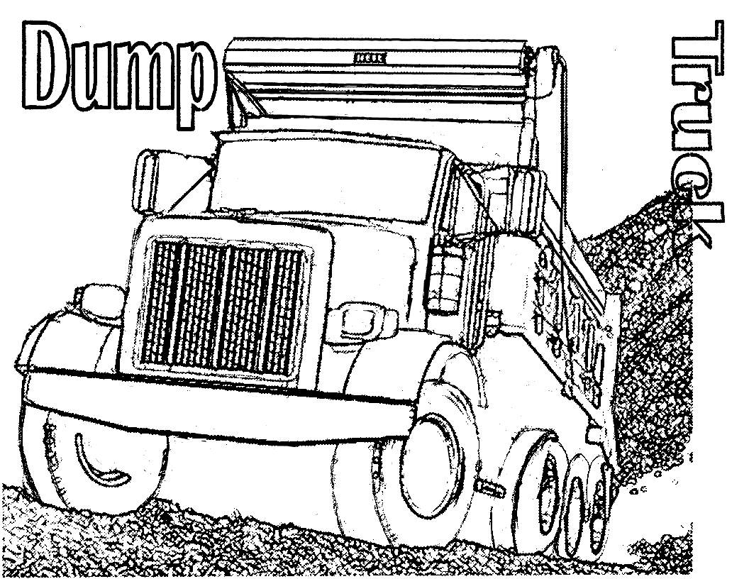 Dessin #16054 - dessin de camion benne