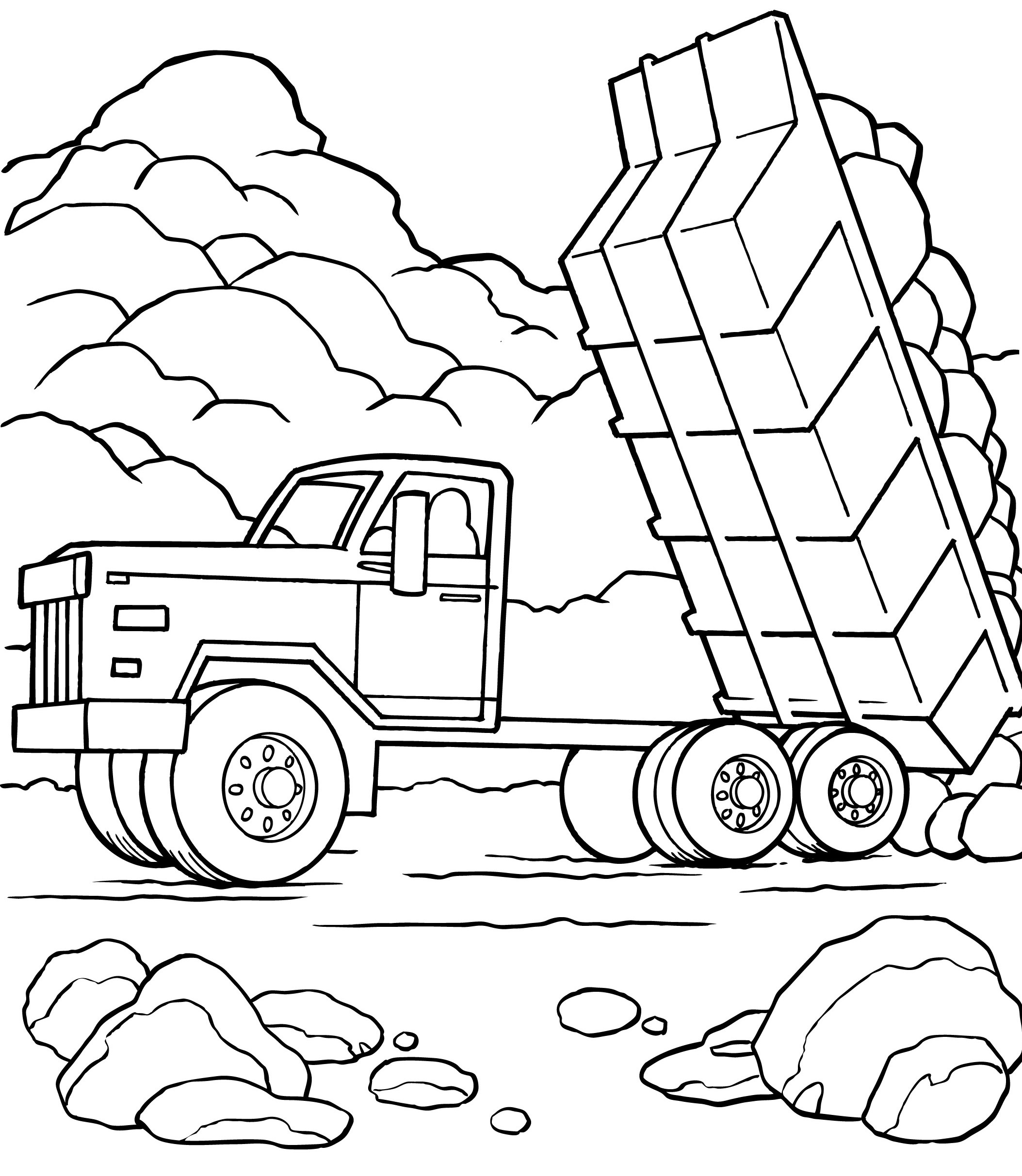 34 dessins de coloriage camion benne à imprimer sur LaGuerche.com  Page 3