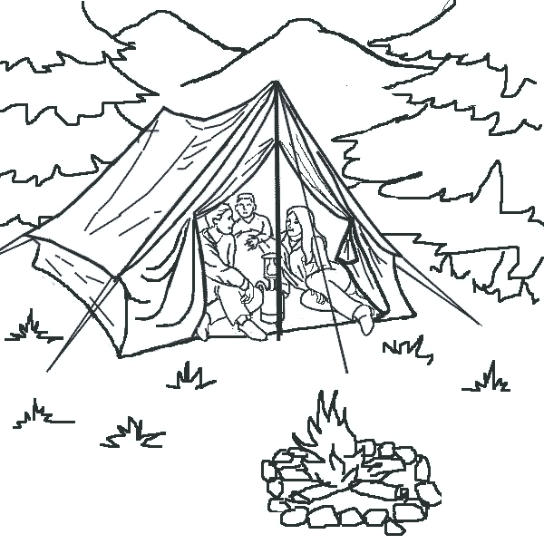 camping coloriage dessin gratuit à colorier site