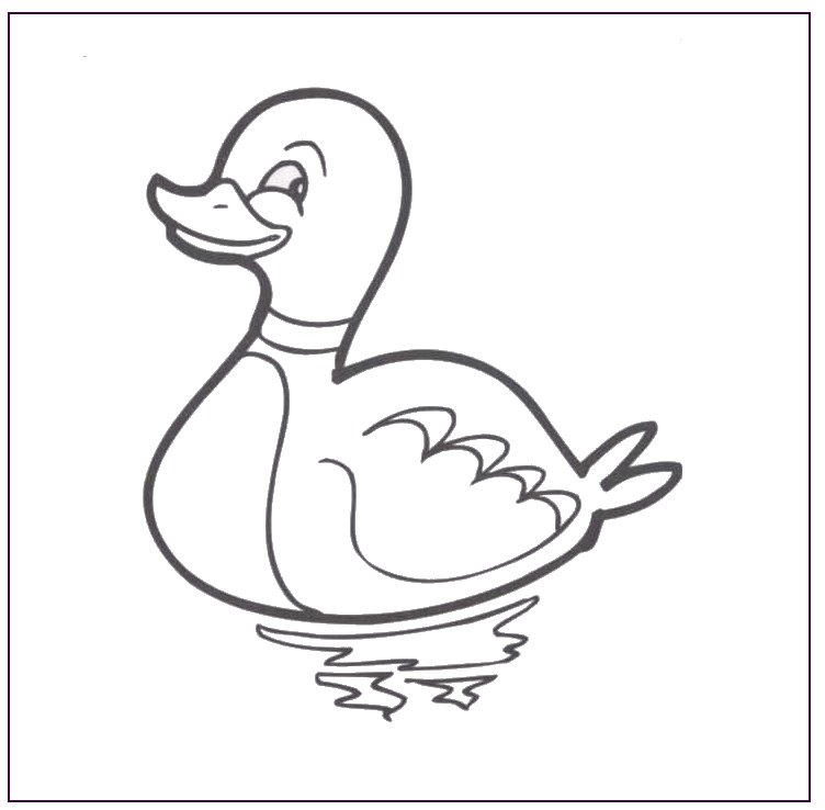 Dessin #12542 - dessin de canard a imprimer