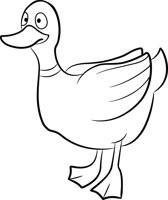 Dessin #12564 - dessin de canard à colorier et imprimer