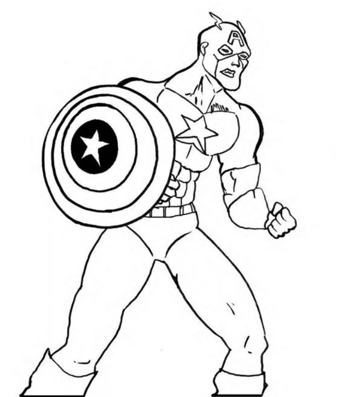 captain america dessin à colorier captain america dessin à colorier
