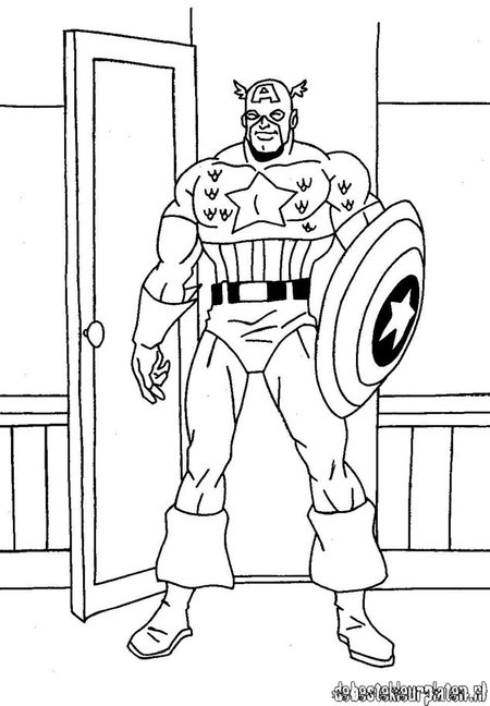 captain america avengers dessins à colorier pour enfants disney coloriage