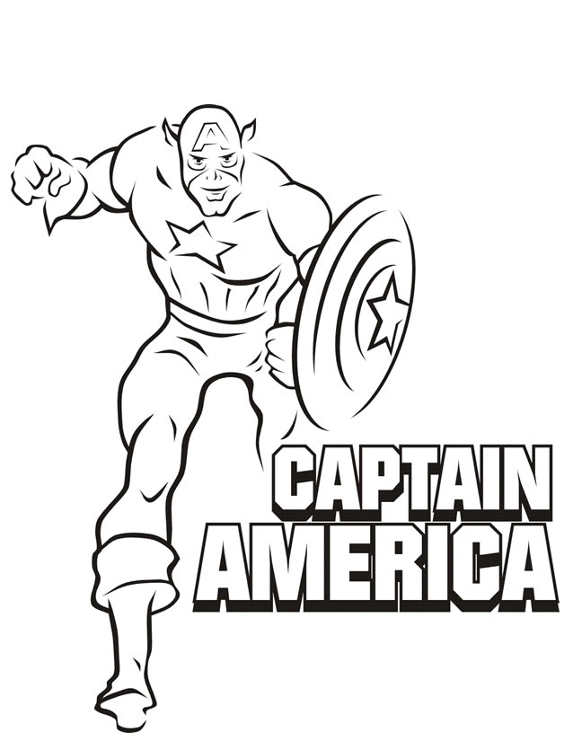 coloriage captain america 