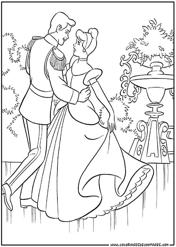 Coloriage Cendrillon A Imprimer