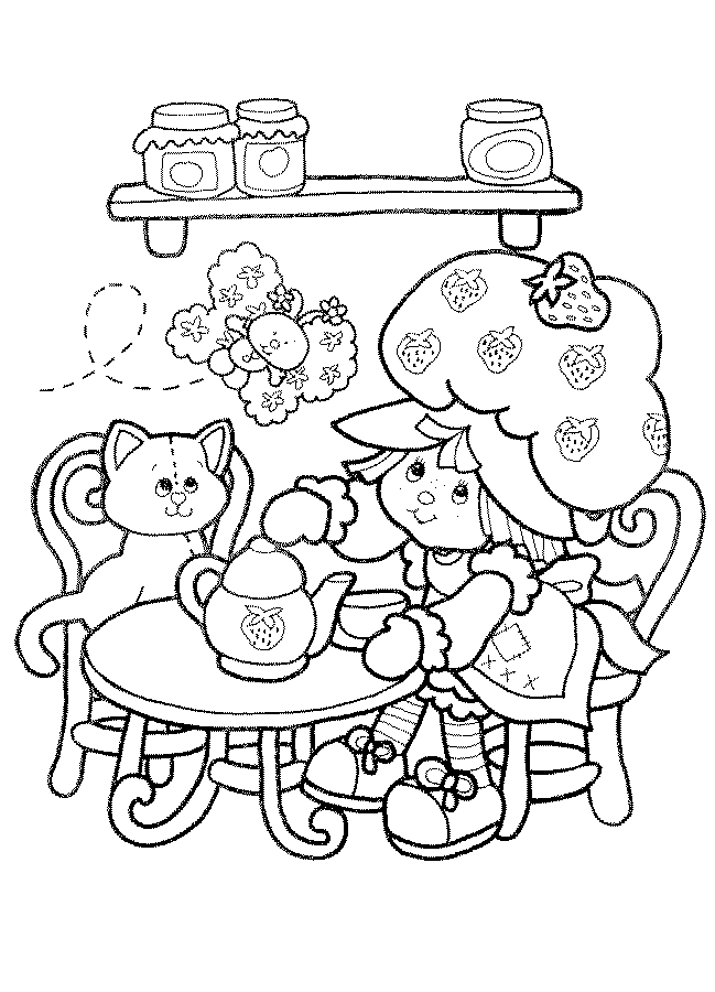 Coloriage charlotte aux fraises gratuit - dessin a imprimer #131