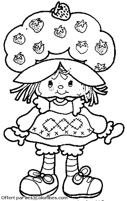 Coloriage charlotte aux fraises gratuit - dessin a imprimer #132