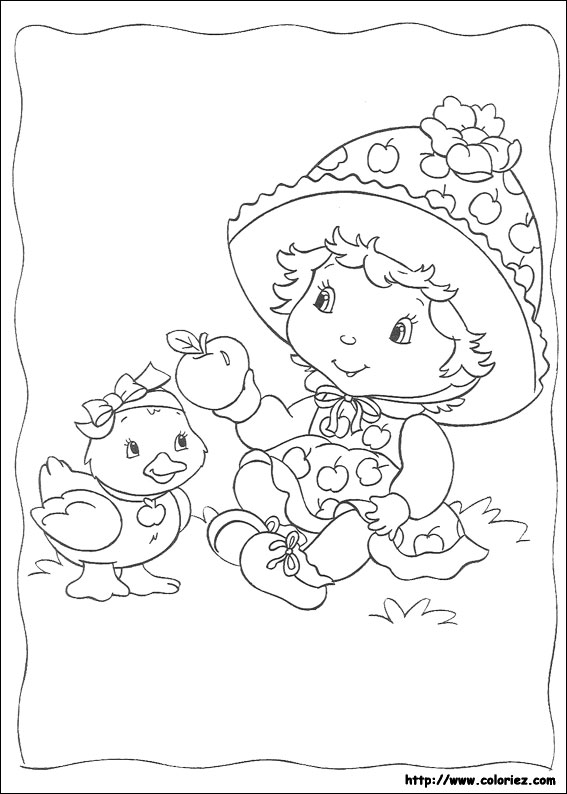 Coloriage charlotte aux fraises gratuit - dessin a imprimer #186