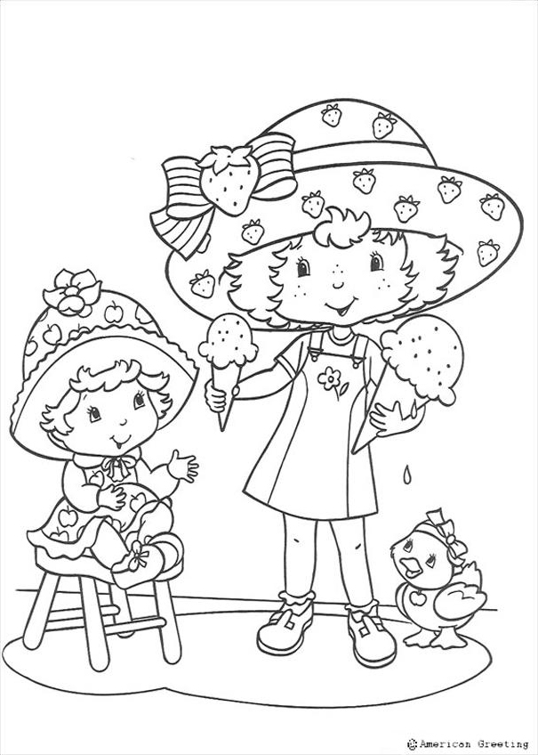 Coloriage charlotte aux fraises gratuit - dessin a imprimer #190