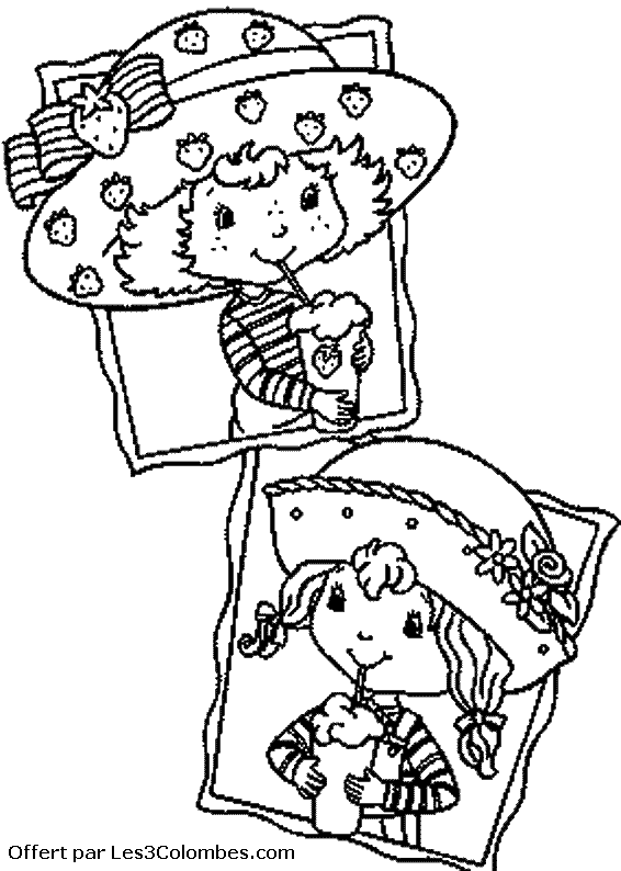 Coloriage charlotte aux fraises gratuit - dessin a imprimer #225