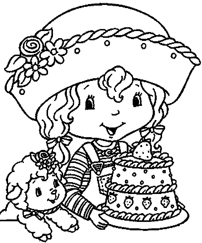 Coloriage charlotte aux fraises gratuit - dessin a imprimer #24