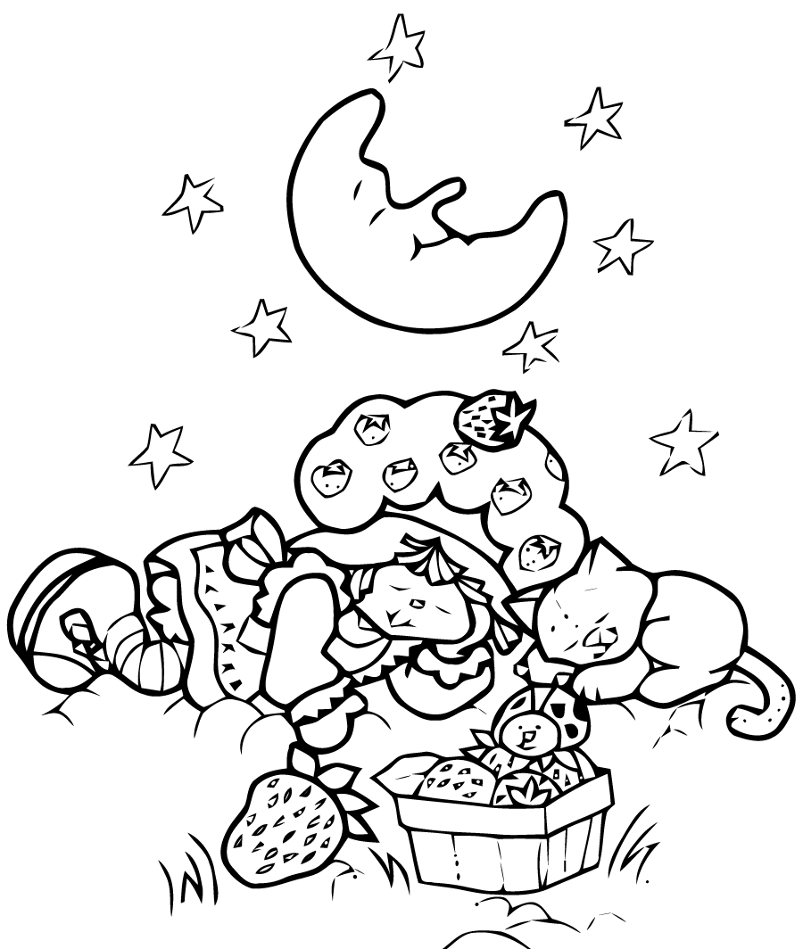 Coloriage charlotte aux fraises gratuit - dessin a imprimer #280