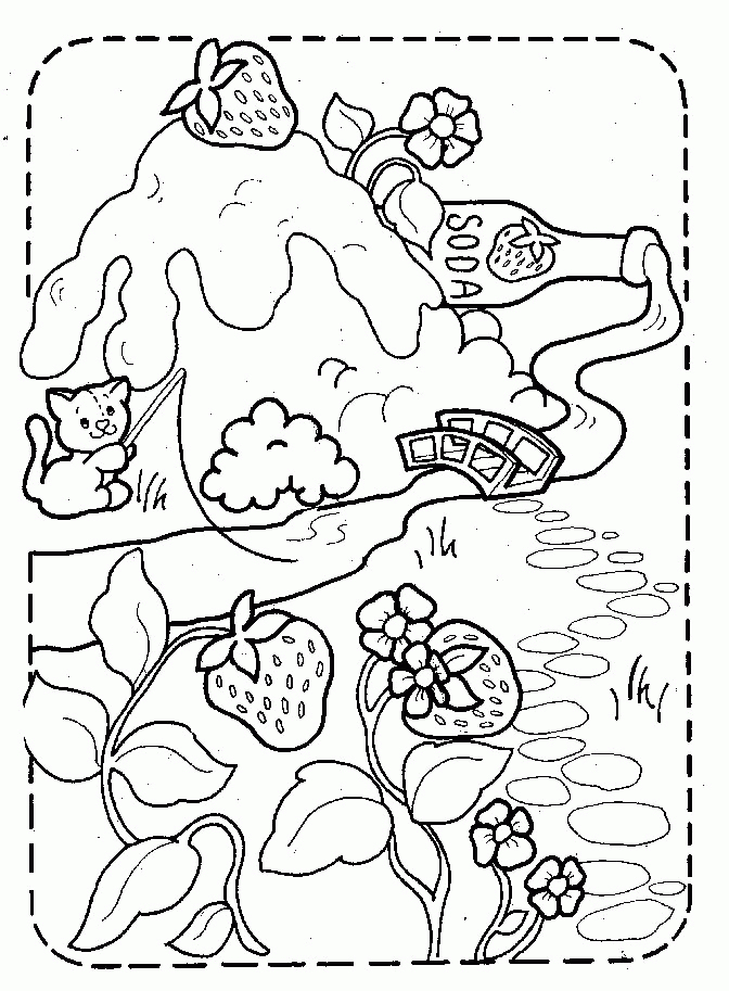 Coloriage charlotte aux fraises gratuit - dessin a imprimer #38