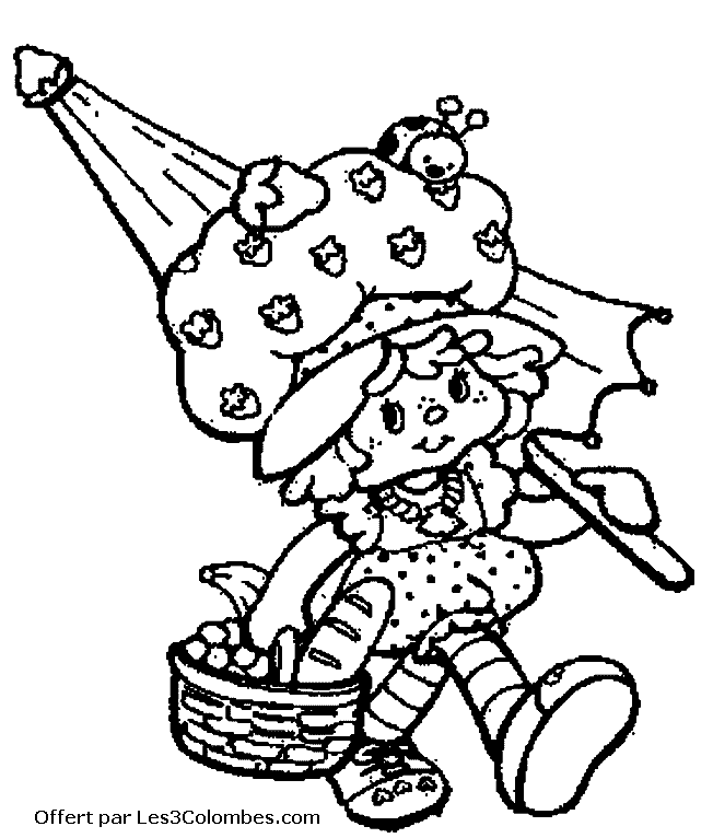 Coloriage charlotte aux fraises gratuit - dessin a imprimer #74