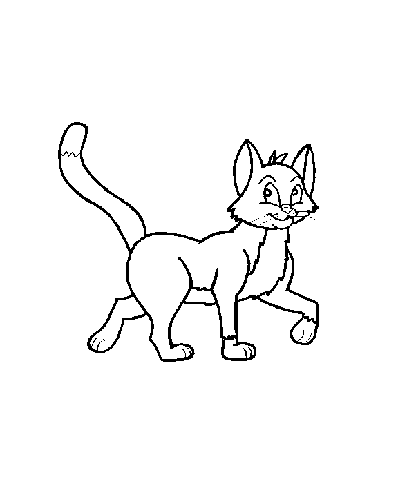 Dessin de chat pour imprimer et colorier
