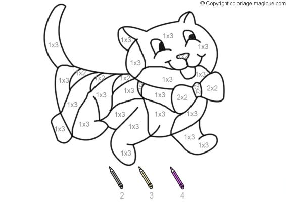 Coloriage de chat à imprimer