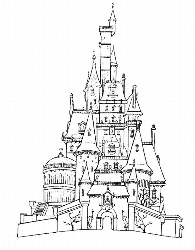 Image #19311 - Coloriage château gratuit