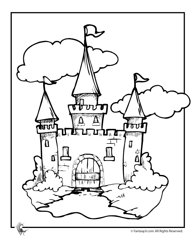 Image #19315 - Coloriage château gratuit