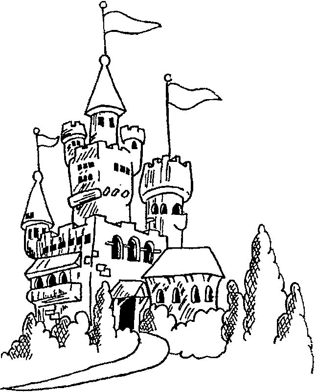 Image #19328 - Coloriage château gratuit