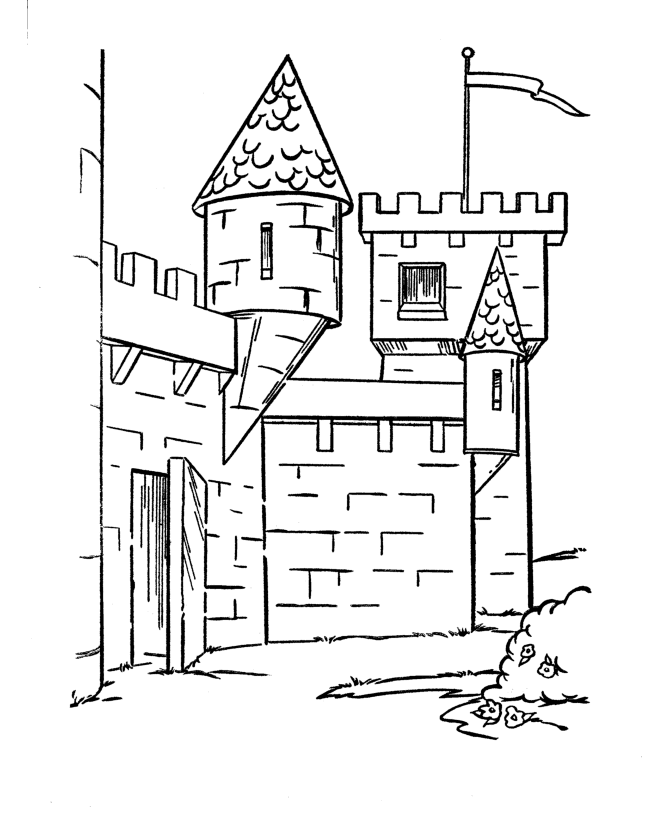 Image #19349 - Coloriage château gratuit