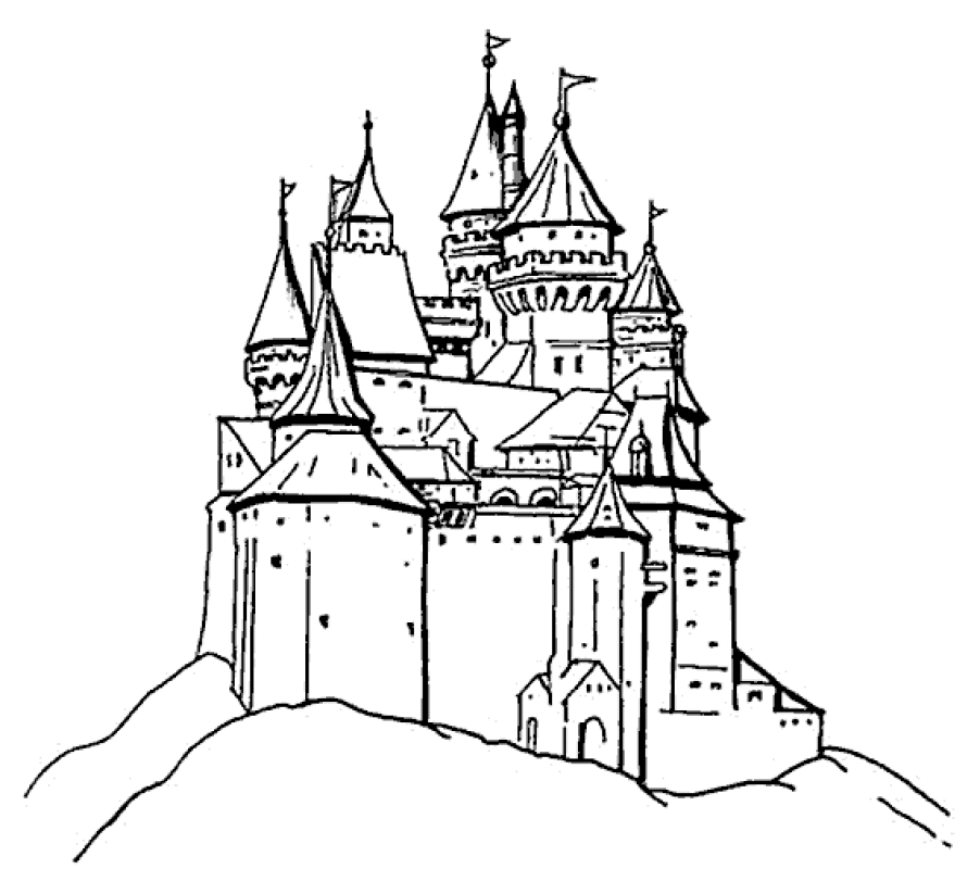 Image #19355 - Coloriage château gratuit