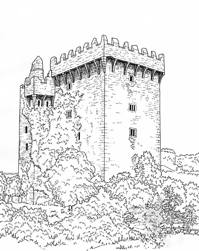 Image #19358 - Coloriage château gratuit