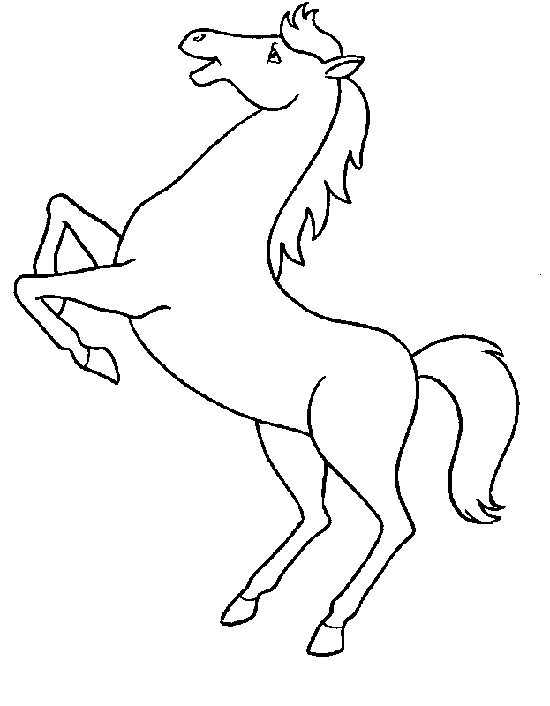 Dessin de cheval pour imprimer et colorier