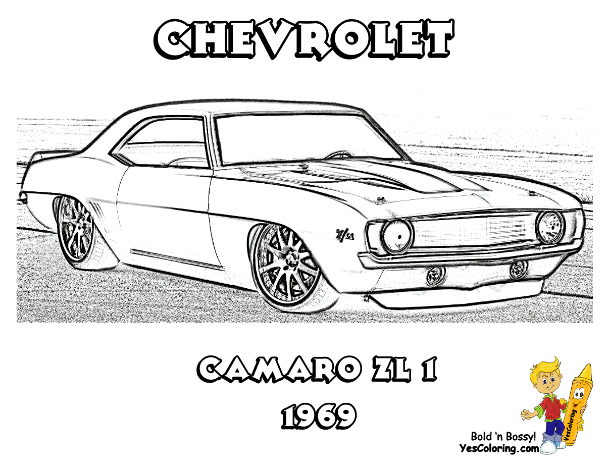 Dessin #16161 - Une Jolie image de Chevrolet a imprimer pour les enfants