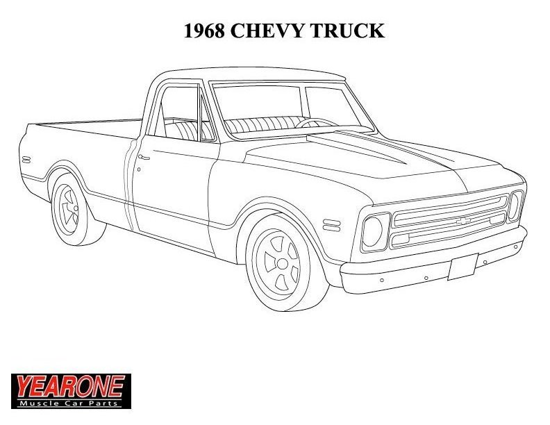 Dessin #16170 - dessin de Chevrolet à colorier