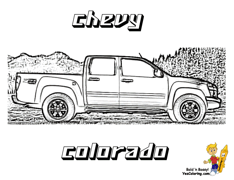 Dessin #16171 - dessin gratuit de Chevrolet à imprimer