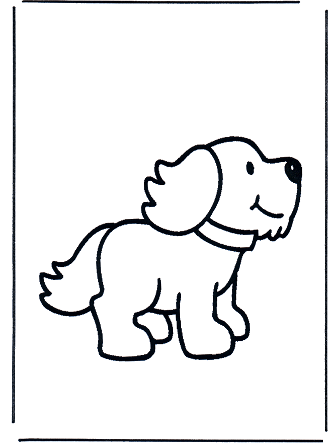 Coloriage de chien gratuit a imprimer
